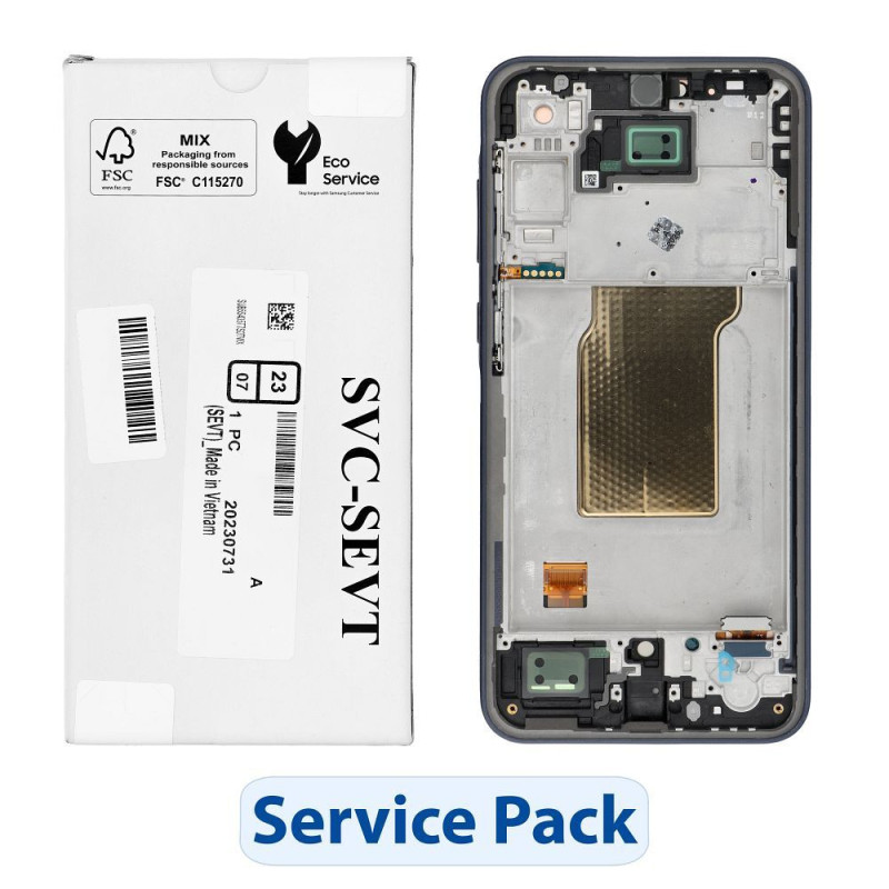 ServicePack LCD Display for SAMSUNG A35 5G A356B GH82-34221A Midnight Blue