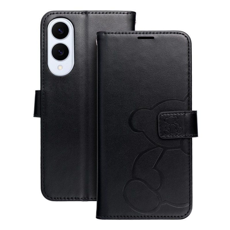 MEZZO Book case for SAMSUNG S25 Edge teddy bear black