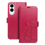MEZZO Book case for SAMSUNG S25 Edge teddy bear magenta