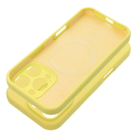 Case for iPhone 16 Silicone 2mm compatible with MagSafe yellow