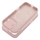 Case for iPhone 16 PRO Silicone 2mm compatible with MagSafe powder pink