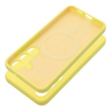 Case for Samsung S25 EDGE Silicone 2mm compatible with MagSafe yellow