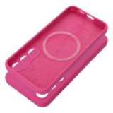 Case for Samsung S25 EDGE Silicone 2mm compatible with MagSafe pink