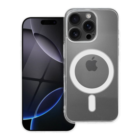 Case for iPhone 15 PRO Clear Case 2 mm Mag Cover compatible with MagSafe (camera protection) transparent