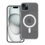 Case for iPhone 15 PLUS Clear Case 2 mm Mag Cover compatible with MagSafe (camera protection) transparent
