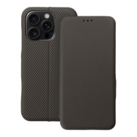 Flip case for iPhone 16 PRO Folio Side Magnet brown