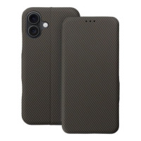 Flip case for iPhone 16 PLUS Folio Side Magnet brown