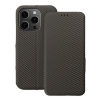 Flip case for iPhone 14 PRO Folio Side Magnet brown