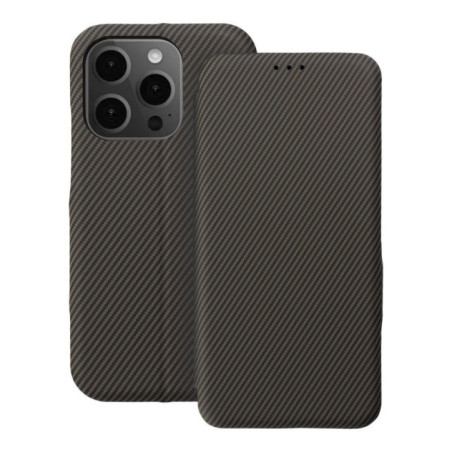 Flip case for iPhone 14 PRO Folio Side Magnet brown