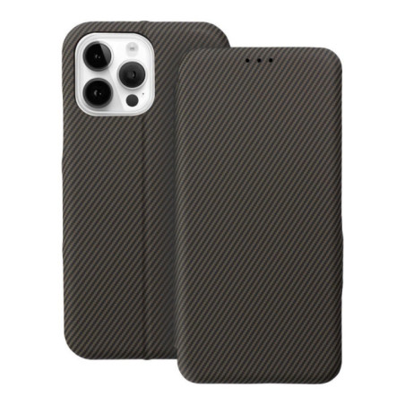 Flip case for iPhone 14 PRO MAX Folio Side Magnet brown