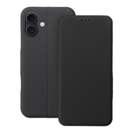 Flip case for iPhone 16 PLUS Folio Side Magnet gray