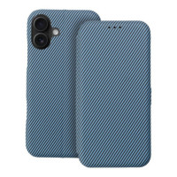 Flip case for iPhone 16 PLUS Folio Side Magnet blue