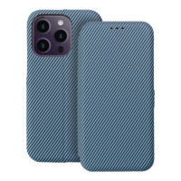 Flip case for iPhone 14 PRO Folio Side Magnet blue
