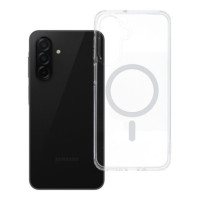 Case for Samsung A26 Drop Glue Colorful Ring Mag Cover compatible with MagSafe white