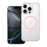 Case for iPhone 16 PRO MAX Drop Glue Colorful Ring Mag Cover compatible with MagSafe pink
