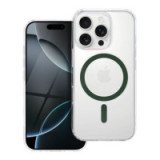 Case for iPhone 16 PLUS Drop Glue Colorful Ring Mag Cover compatible with MagSafe dark green