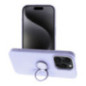 Case for iPhone 15 PRO Silicone Ring purple