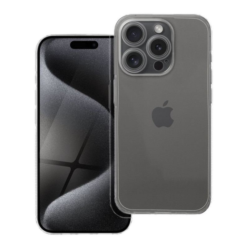 Case for iPhone 15 Plus Clear Case 1,5 mm Grid transparent
