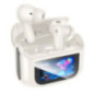Wireless earphones Hoco with touch screen TWS ANC ENC EQ21 cloudy white