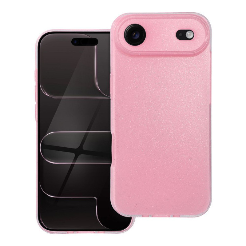 Case for iPhone 17 AIR Clear Case 2 mm Blink pink