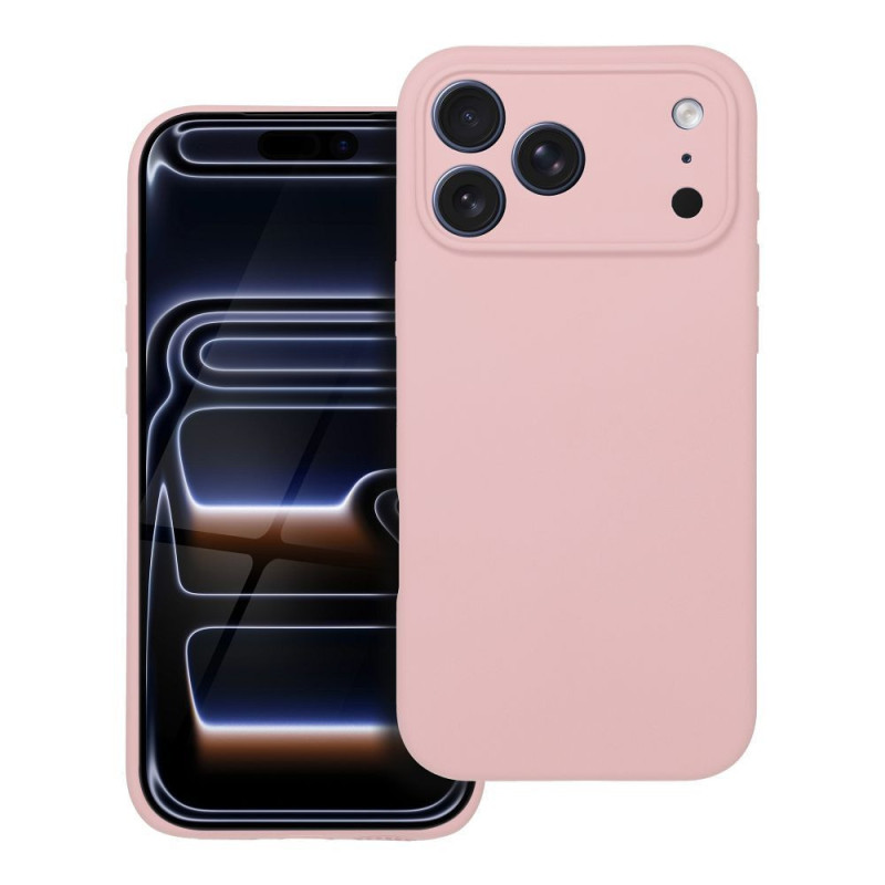 Case for iPhone 17 PRO MAX Silicone 2mm powder pink