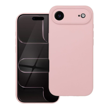 Case for iPhone 17 AIR Silicone 2mm compatible with MagSafe powder pink