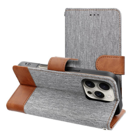 Flip case for iPhone 17 Jeans Book gray