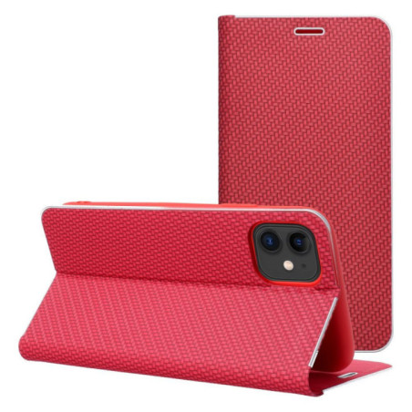 LUNA Book Carbon for IPHONE 17 red
