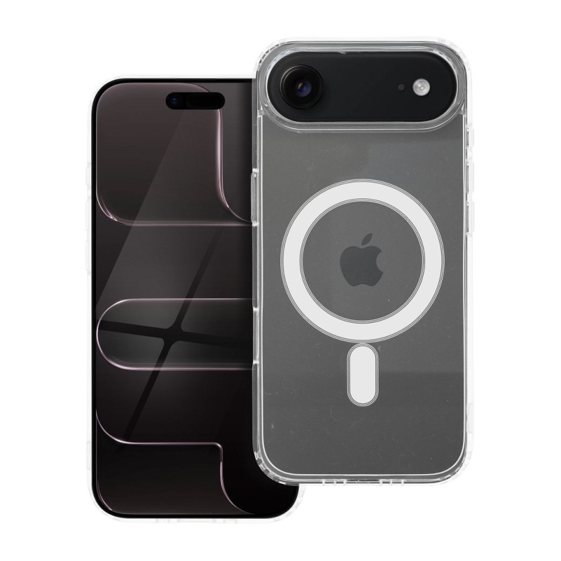 Case for iPhone 17 AIR Clear Mag Cover (MID) compatible with MagSafe transparent