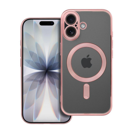 Case for iPhone 17 Electro Mag Cover compatible with MagSafe gold-rose