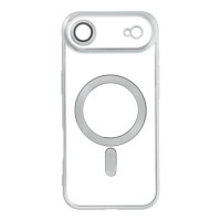Case for iPhone 17 AIR Electro Mag Cover compatible with MagSafe silver