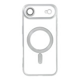 Case for iPhone 17 AIR Electro Mag Cover compatible with MagSafe silver