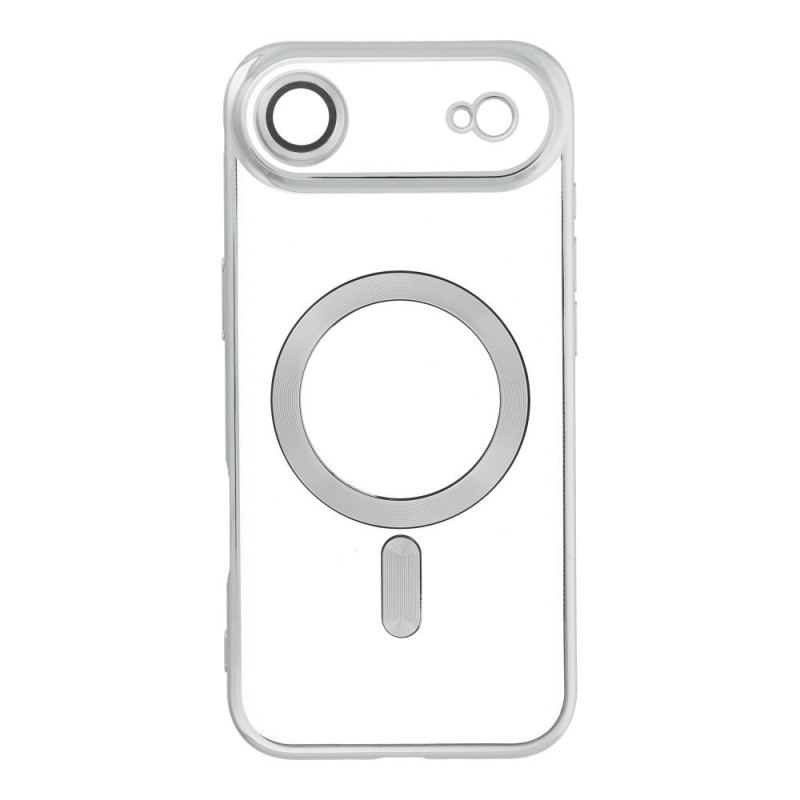 Case for iPhone 17 AIR Electro Mag Cover compatible with MagSafe silver