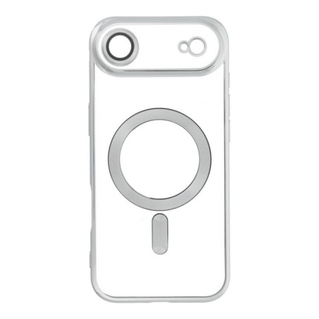 Case for iPhone 17 AIR Electro Mag Cover compatible with MagSafe silver