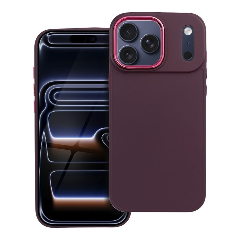 Case for iPhone 17 Pro Max / 18 Pro Max (low camera edge) Frame purple Case for iPhone 17 Pro Max / 18 Pro Max (low camera edge) Frame purple