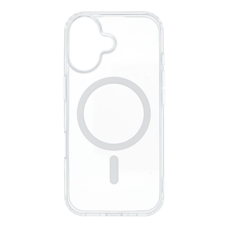 Case for iPhone 17 Drop Glue Colorful Ring Mag Cover compatible with MagSafe white