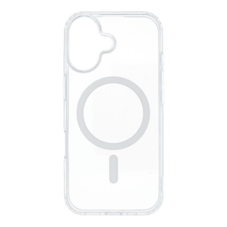Case for iPhone 17 Drop Glue Colorful Ring Mag Cover compatible with MagSafe white