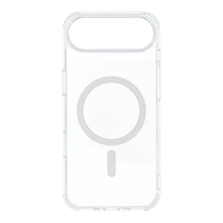Case for iPhone 17 AIR Drop Glue Colorful Ring Mag Cover compatible with MagSafe white