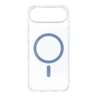 Case for iPhone 17 AIR Drop Glue Colorful Ring Mag Cover compatible with MagSafe light blue
