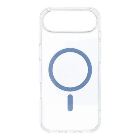 Case for iPhone 17 AIR Drop Glue Colorful Ring Mag Cover compatible with MagSafe light blue