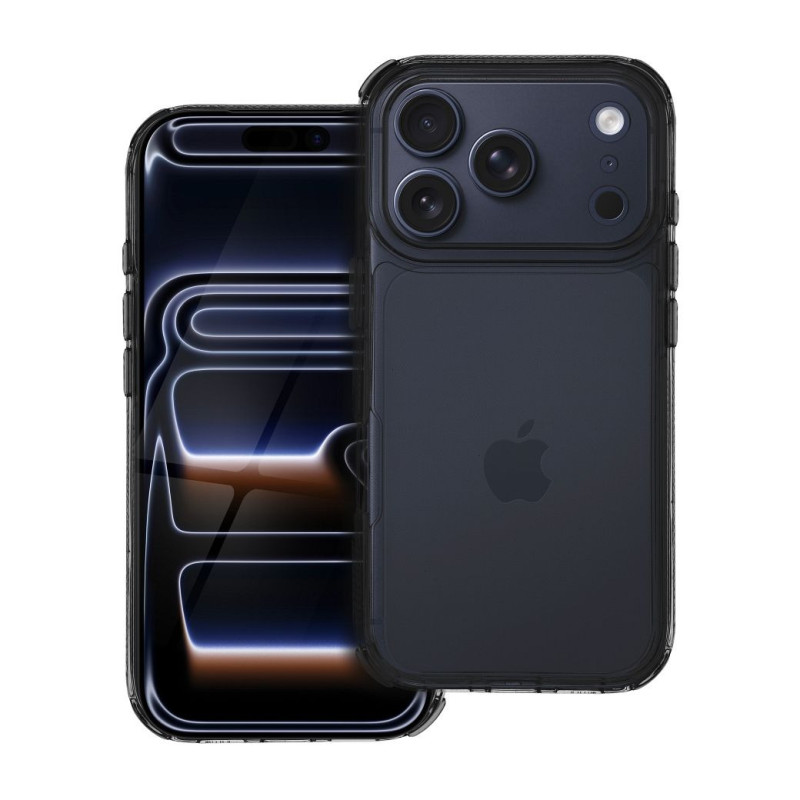 Case for iPhone 17 Pro / 18 Pro (low camera edge) Matrix Clear black Case for iPhone 17 Pro / 18 Pro (low camera edge) Matrix Clear black