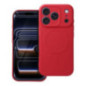 Case for iPhone 17 PRO Silicone Mag Cover compatible with MagSafe red