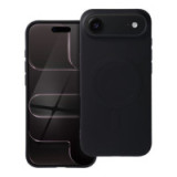 Case for iPhone 17 AIR Silicone Mag Cover compatible with MagSafe (big hole) black