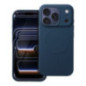 Case for iPhone 17 PRO Silicone Mag Cover compatible with MagSafe (big hole) blue