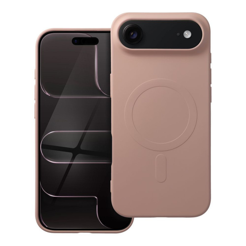 Case for iPhone 17 AIR Silicone Mag Cover compatible with MagSafe (big hole) pink Case for iPhone 17 AIR Silicone Mag Cover compatible with MagSafe (big hole) pink