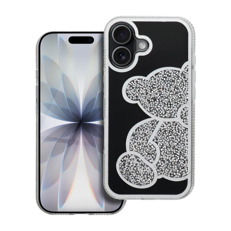 Case for iPhone 17 Teddy Bear silver