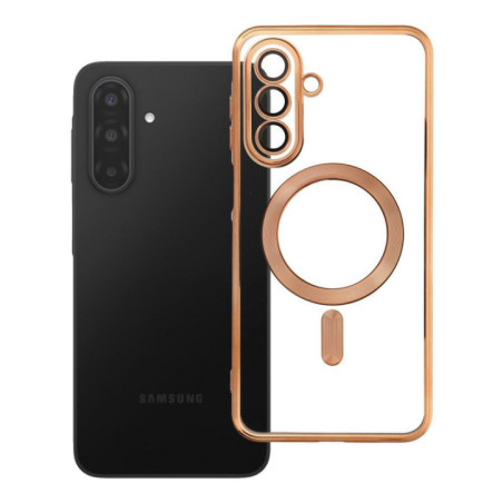 Case for Samsung A17 Electro Mag Cover compatible with MagSafe gold