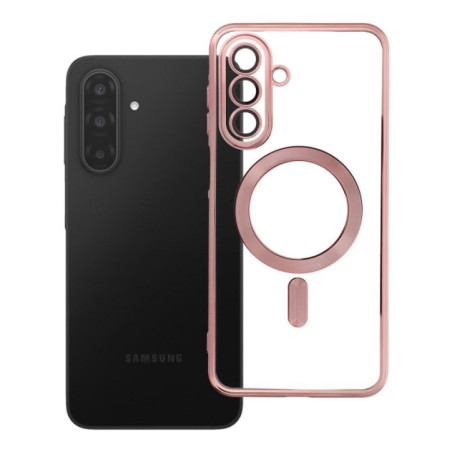 Case for Samsung A17 Electro Mag Cover compatible with MagSafe gold-rose