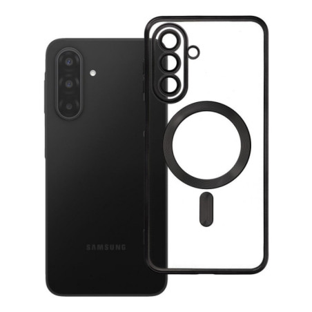 Case for Samsung A17 Electro Mag Cover compatible with MagSafe black