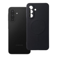 Case for Samsung A17 Silicone Mag Cover compatible with MagSafe black